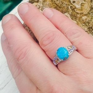 Persian Turquoise Sterling Silver Ring